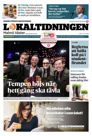 Förstasida Lokaltidningen Malmö Väster