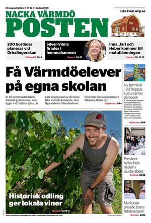 Förstasida Nacka Värmdö Posten Värmdö