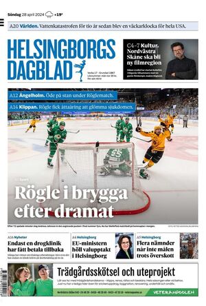 Förstasida Helsingborgs Dagblad
