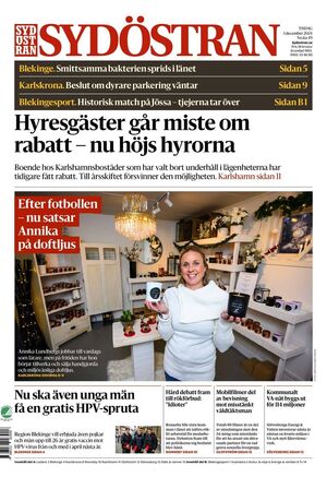 Förstasida Sydöstran