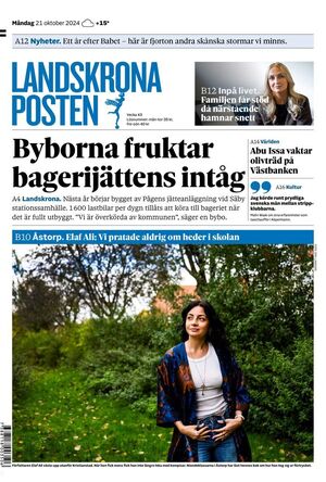 Förstasida Landskrona Posten