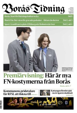 Förstasida Borås Tidning