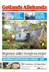 Förstasida Gotlands Allehanda