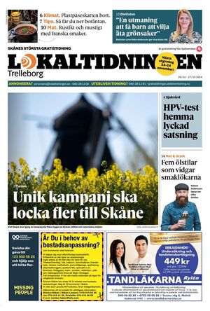 Förstasida Lokaltidningen Trelleborg