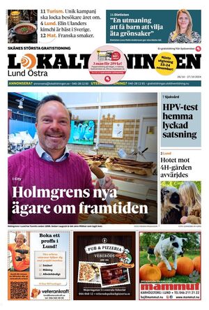 Förstasida Lokaltidningen Lund Östra