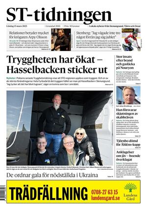 Förstasida ST-tidningen