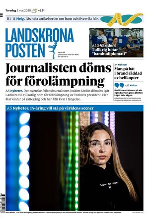 Förstasida Landskrona Posten