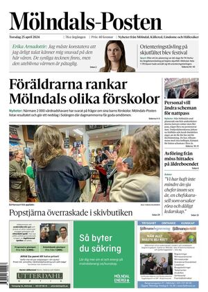 Förstasida Mölndals-Posten
