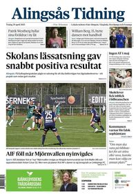 Förstasida Alingsås Tidning