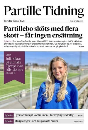 Förstasida Partille Tidning