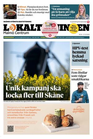 Förstasida Lokaltidningen Malmö Centrum