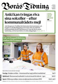 Förstasida Borås Tidning