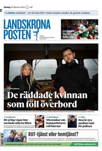 Förstasida Landskrona Posten