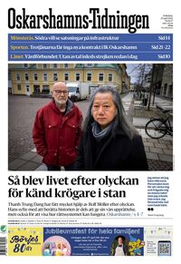Förstasida Oskarshamns-Tidningen