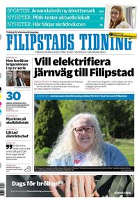 Förstasida Filipstads Tidning