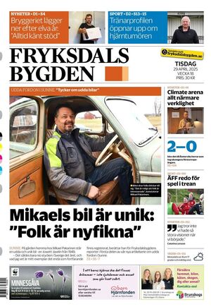 Förstasida Fryksdalsbygden