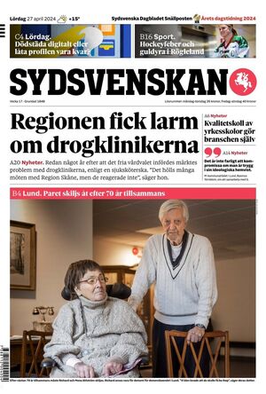 Förstasida Sydsvenskan Lund