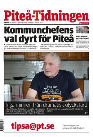 Förstasida Piteå-Tidningen