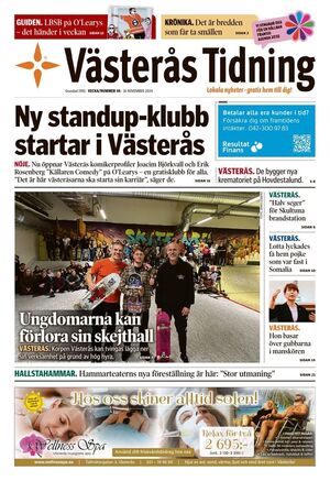 Förstasida Västerås Tidning