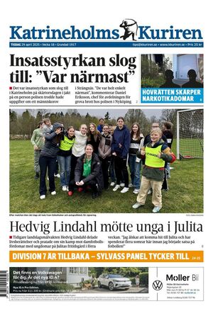 Förstasida Katrineholms-Kuriren