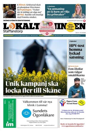 Förstasida Lokaltidningen Staffanstorp