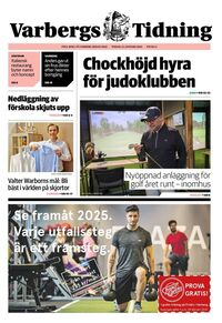 Förstasida Varbergs Tidning