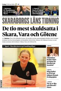 Förstasida Skaraborgs Läns Tidning