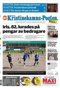 Förstasida Nya Kristinehamns-Posten