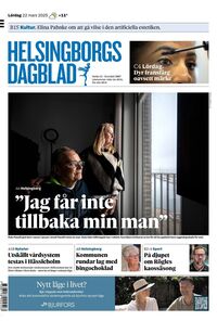 Förstasida Helsingborgs Dagblad