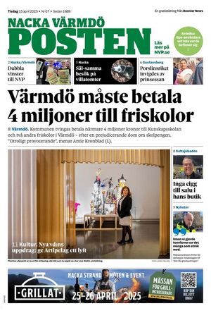 Förstasida Nacka Värmdö Posten Värmdö