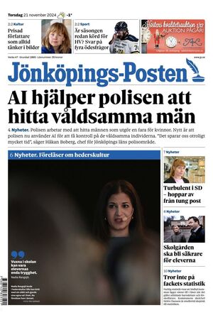 Förstasida Jönköpings-Posten