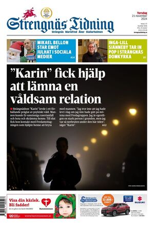 Förstasida Strengnäs Tidning