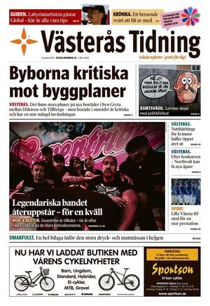 Förstasida Västerås Tidning