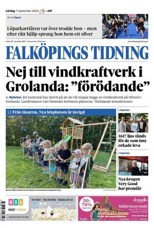 Förstasida Falköpings Tidning