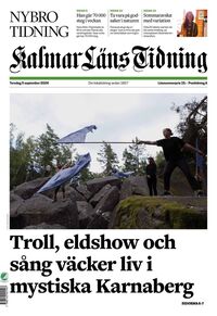 Förstasida Kalmar Läns Tidning