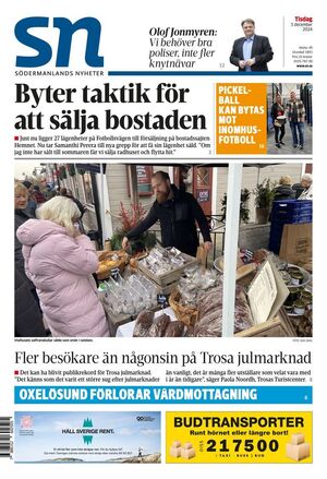 Förstasida Södermanlands Nyheter