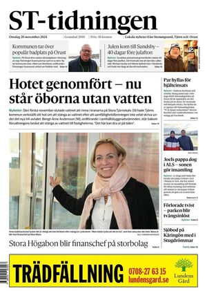 Förstasida ST-tidningen