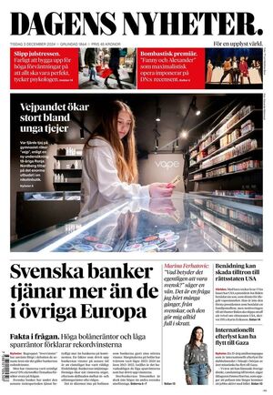 Förstasida Dagens Nyheter