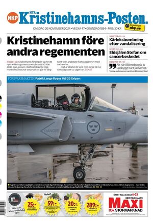 Förstasida Nya Kristinehamns-Posten