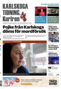 Förstasida Karlskoga Tidning-Kuriren