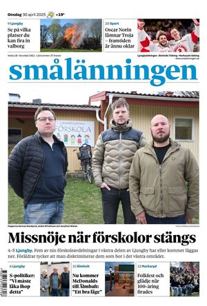 Förstasida Smålänningen