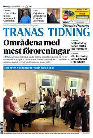 Förstasida Tranås Tidning