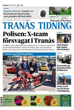 Förstasida Tranås Tidning