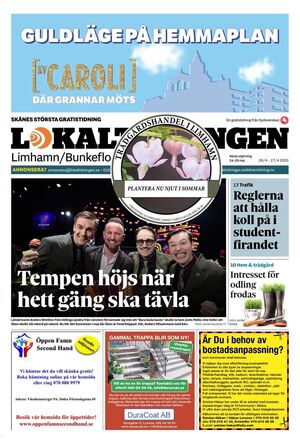 Förstasida Lokaltidningen Limhamn/Bunkeflo