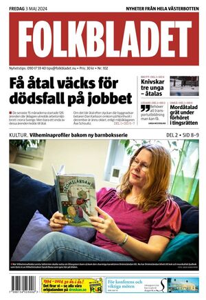 Förstasida Folkbladet Västerbotten