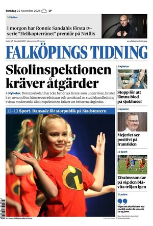 Förstasida Falköpings Tidning