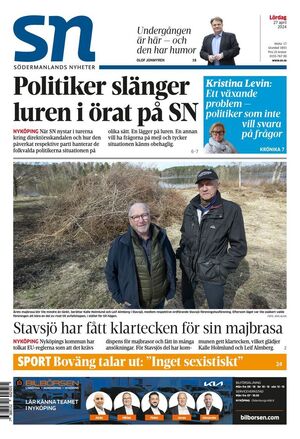 Förstasida Södermanlands Nyheter
