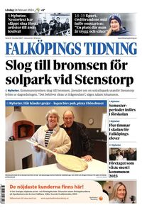 Förstasida Falköpings Tidning