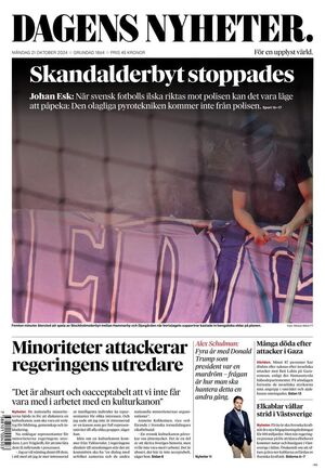 Förstasida Dagens Nyheter