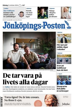 Förstasida Jönköpings-Posten